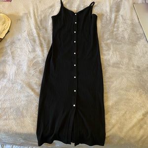 Black Aerie dress-faux button front